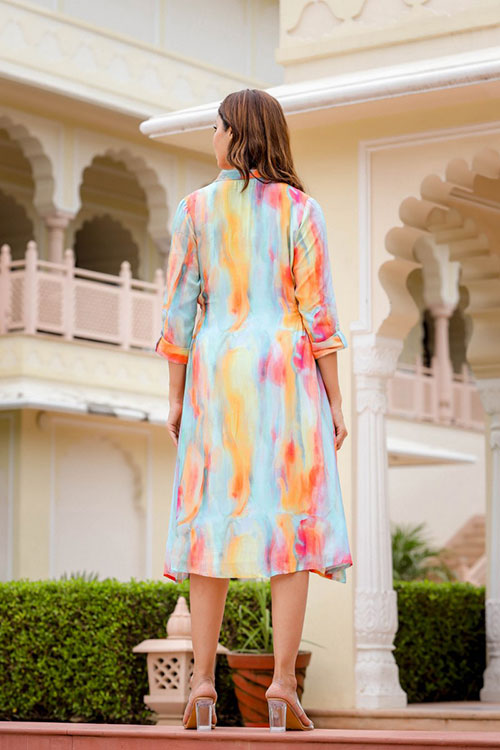 Rayon Shirt Dress