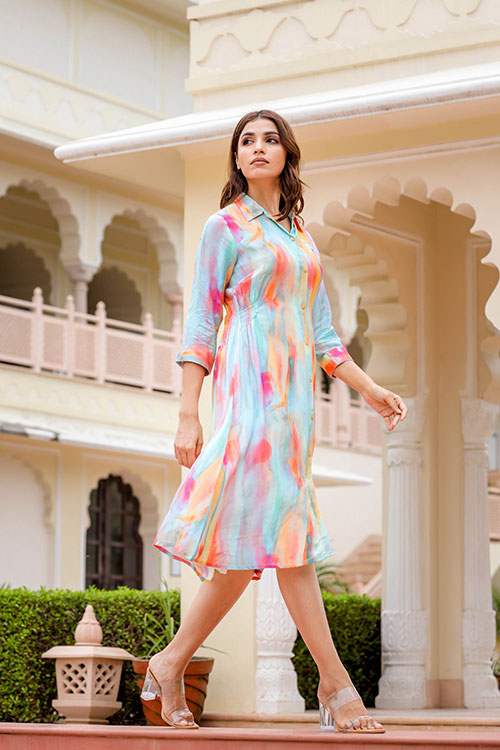 Rayon Shirt Dress