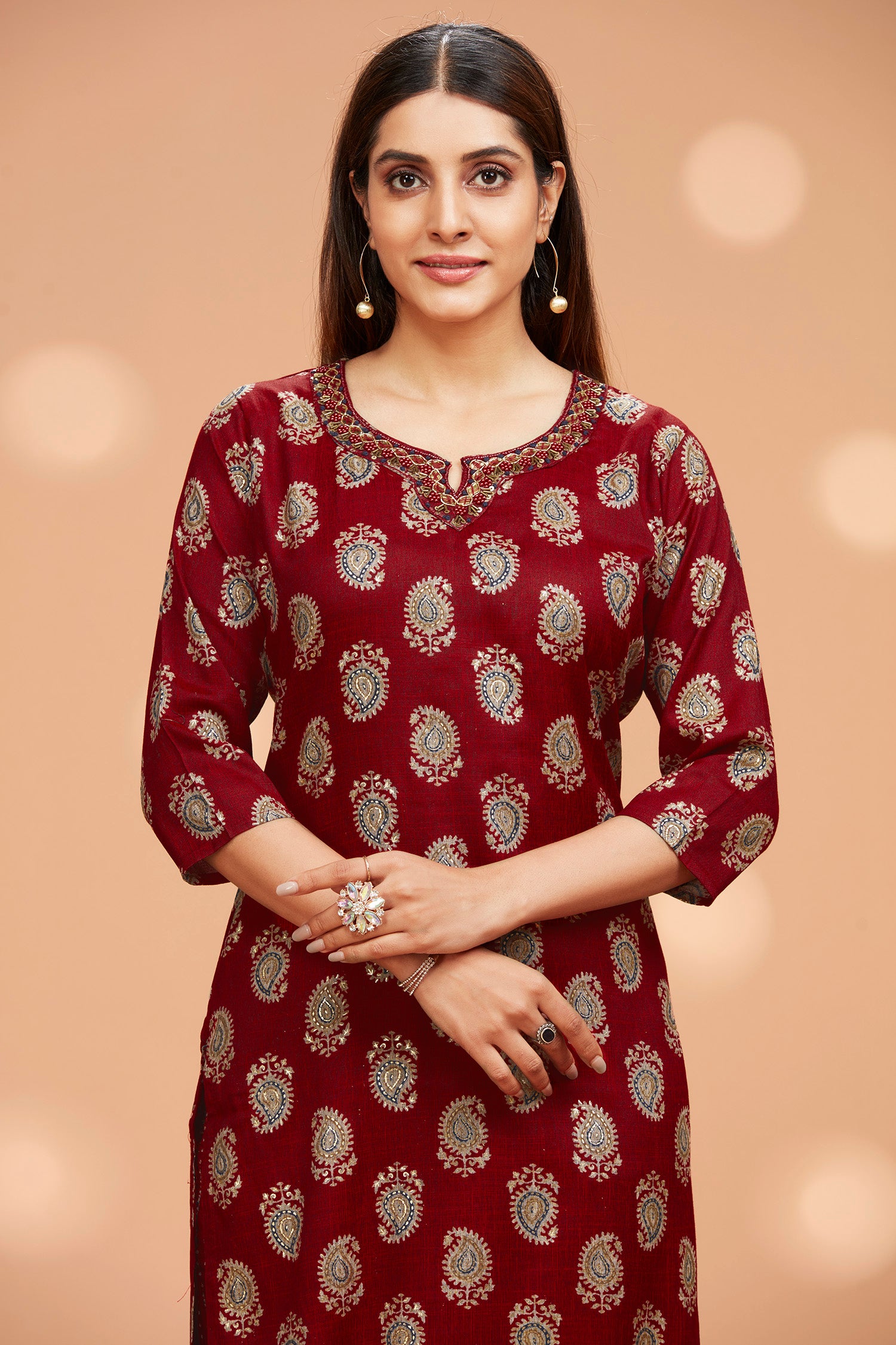 Pasiley Two-piece Rayon Kurta Set