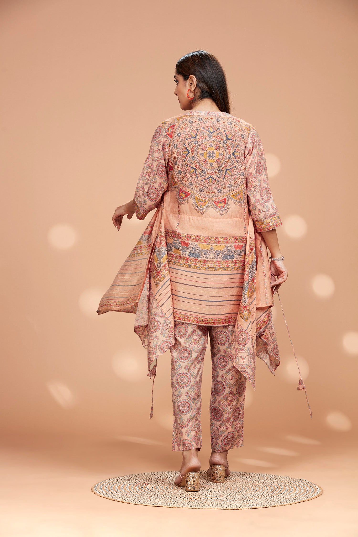 Chanderi Co-Ord Set with Shrug