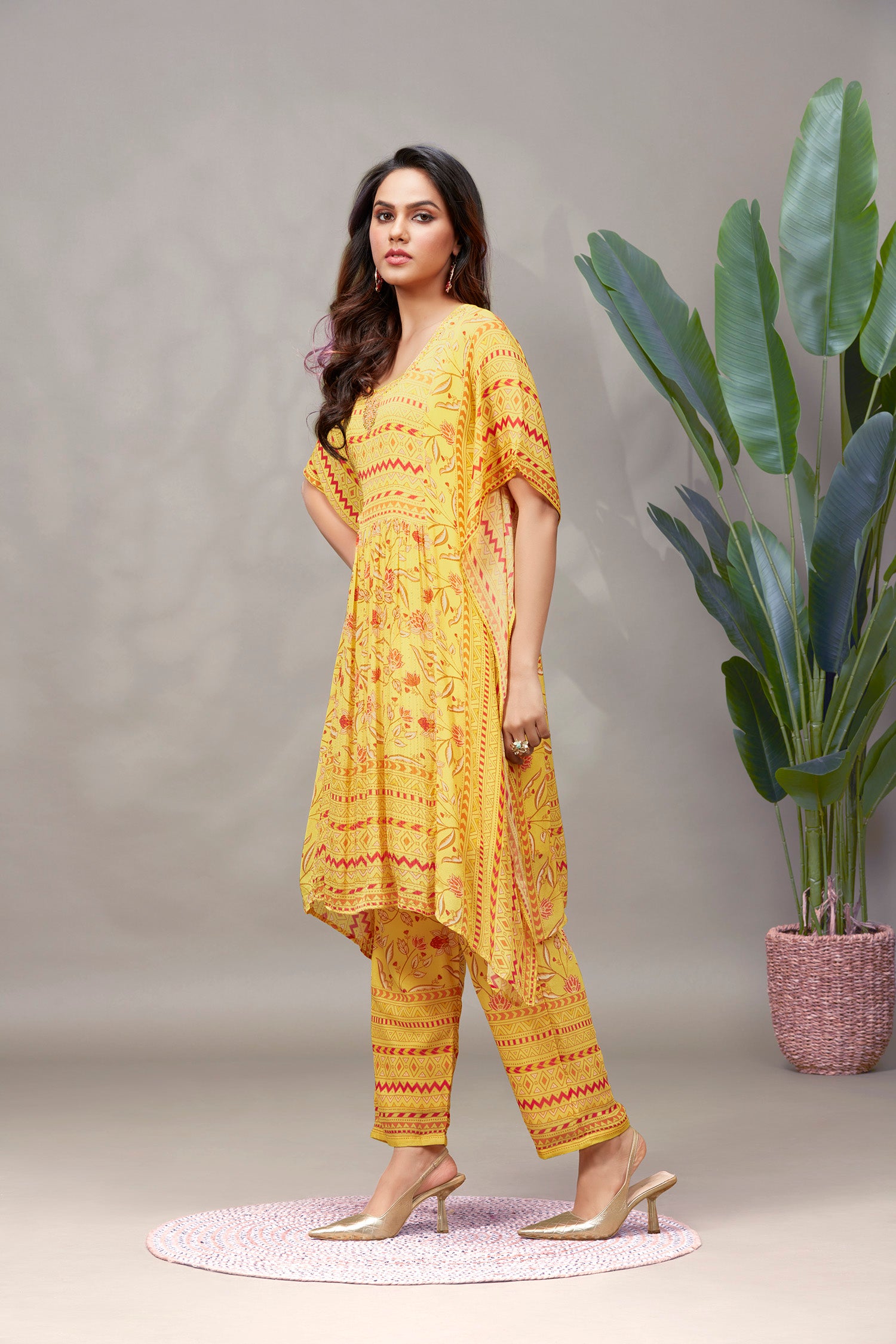 Sunny Elegance Long Kaftan