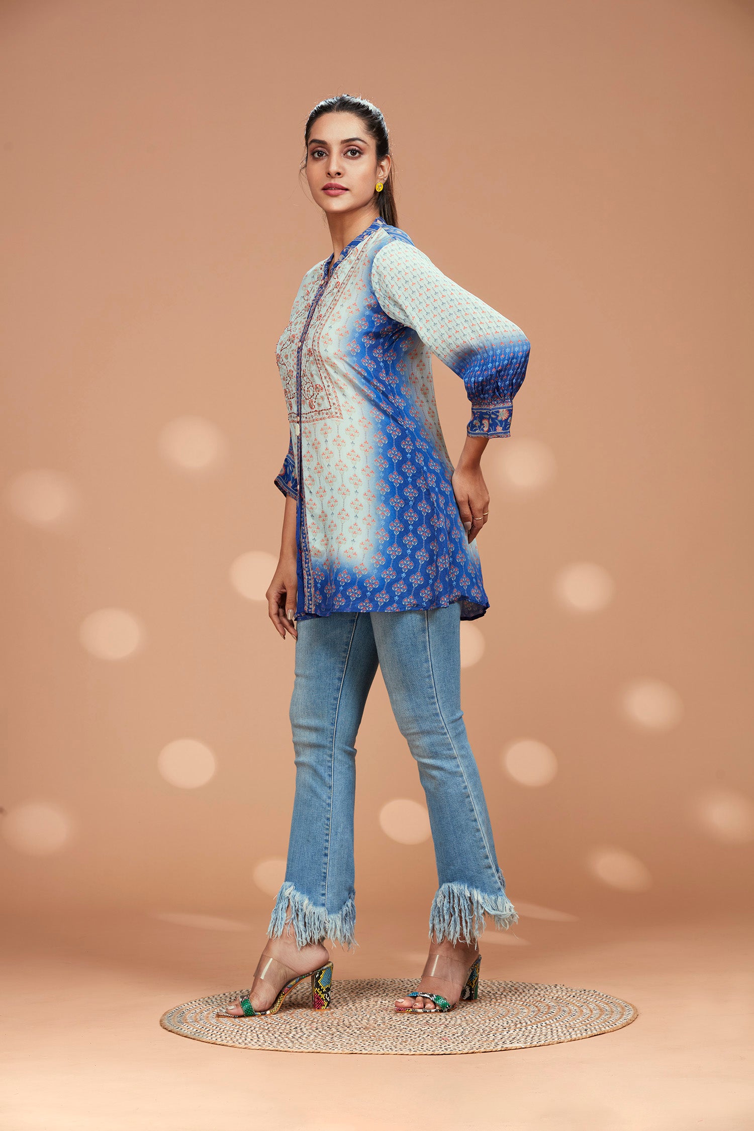 Muslin Ombre Long Kurti