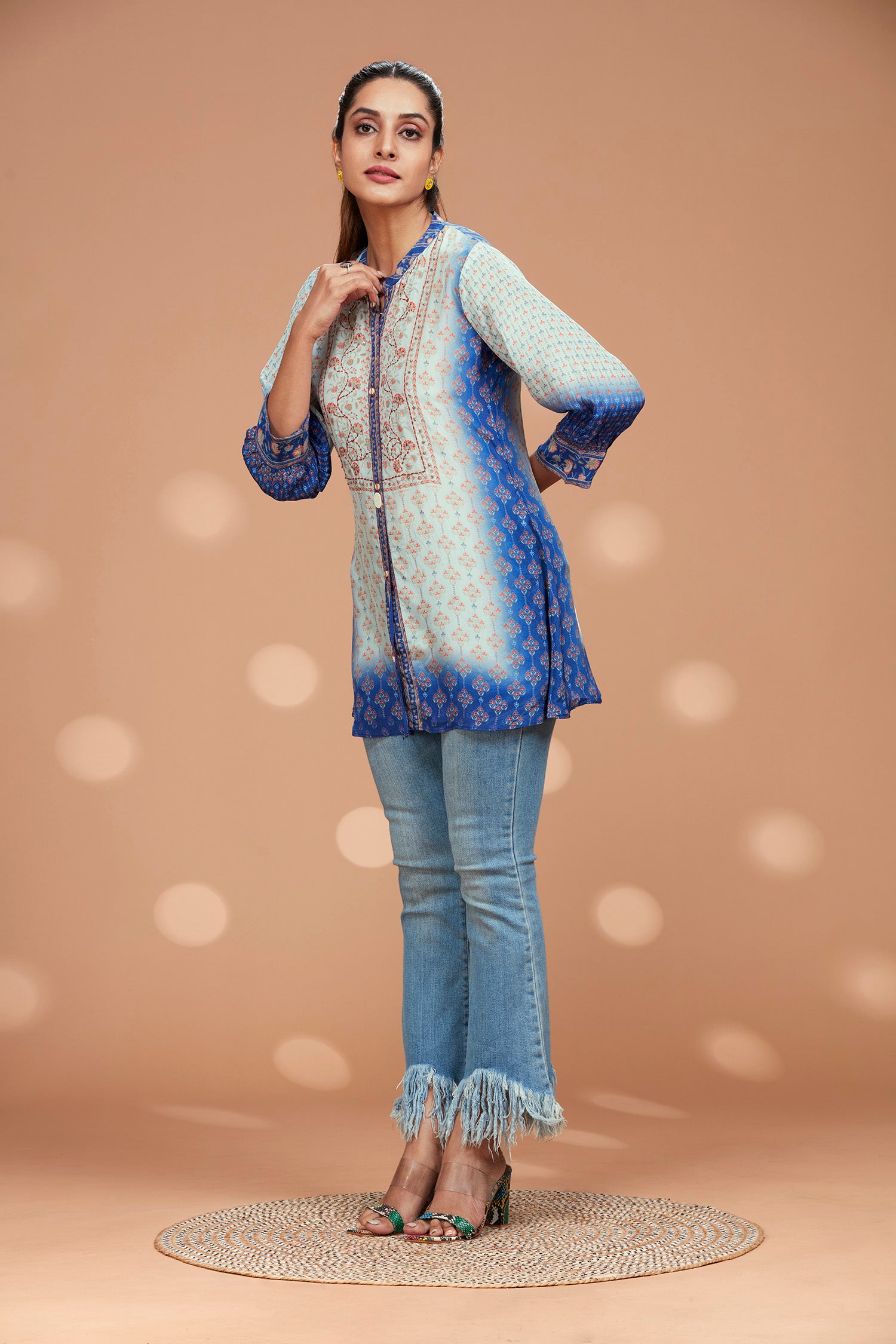 Muslin Ombre Long Kurti