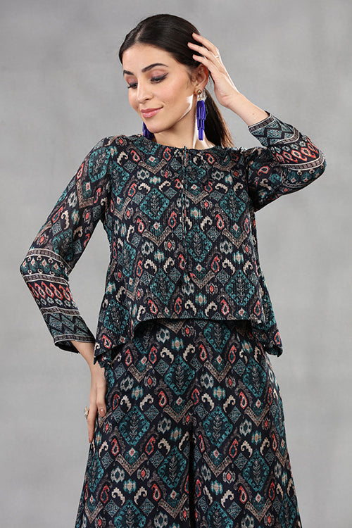 Chic Viscose Afghani Style printed Co-ord Set3 - Freyaa