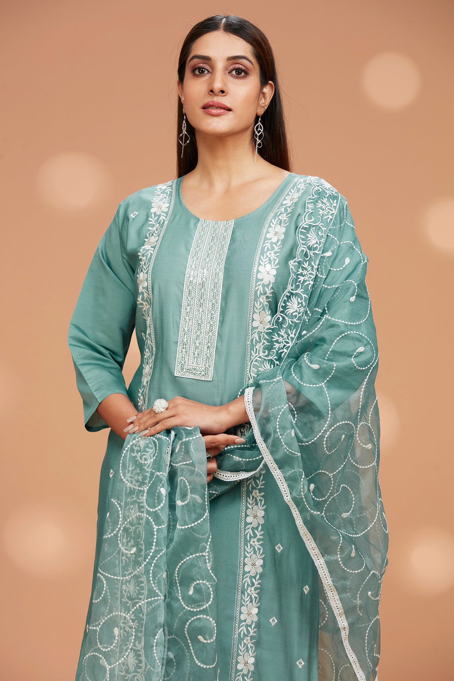 Three-Piece Evening Wear Kurta Set