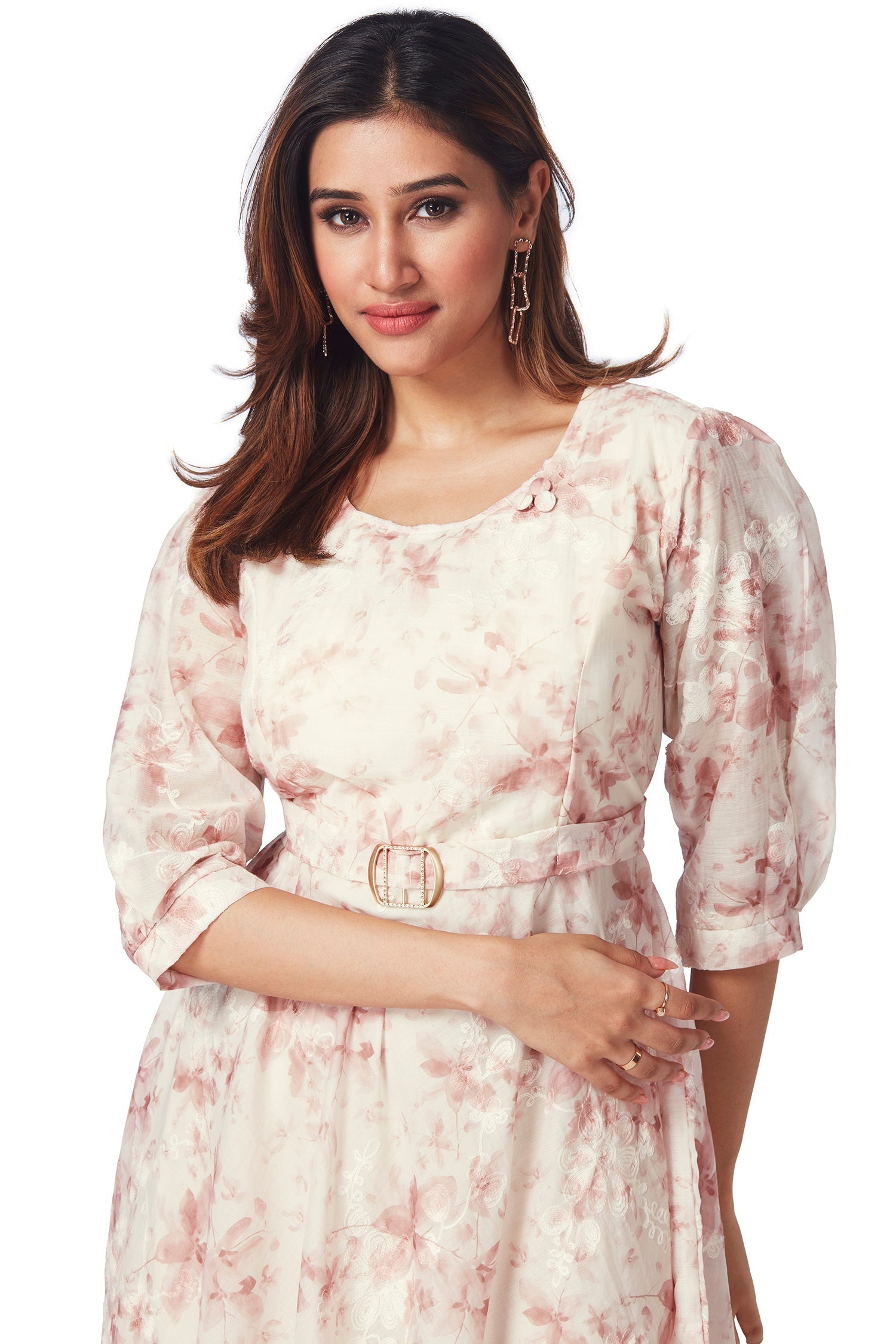 Classy Cotton Floral Printed Tunic Dress