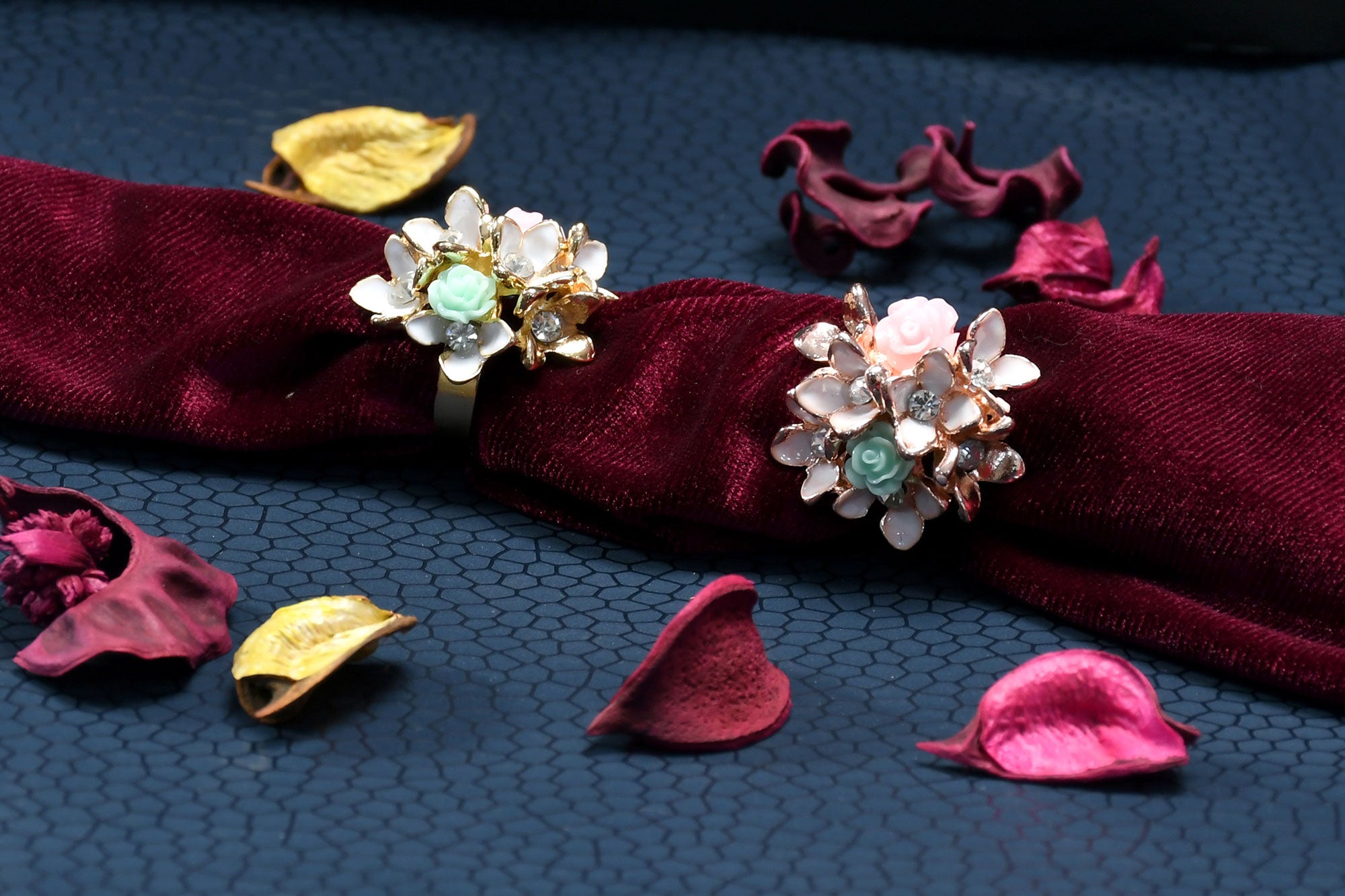 Aesthetic Floral Ring  - Freyaa