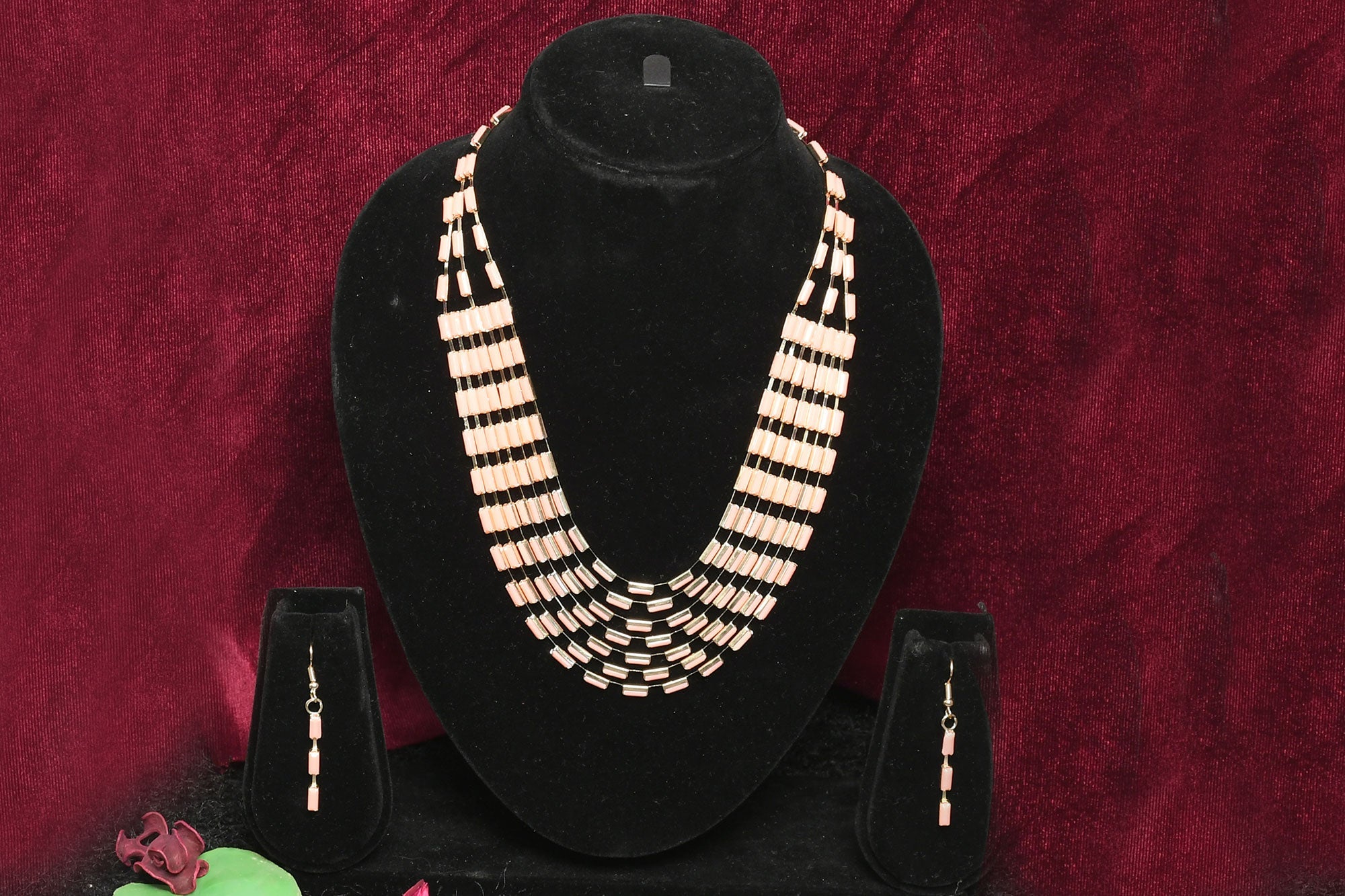 Forever Glam look Rice Necklace Set