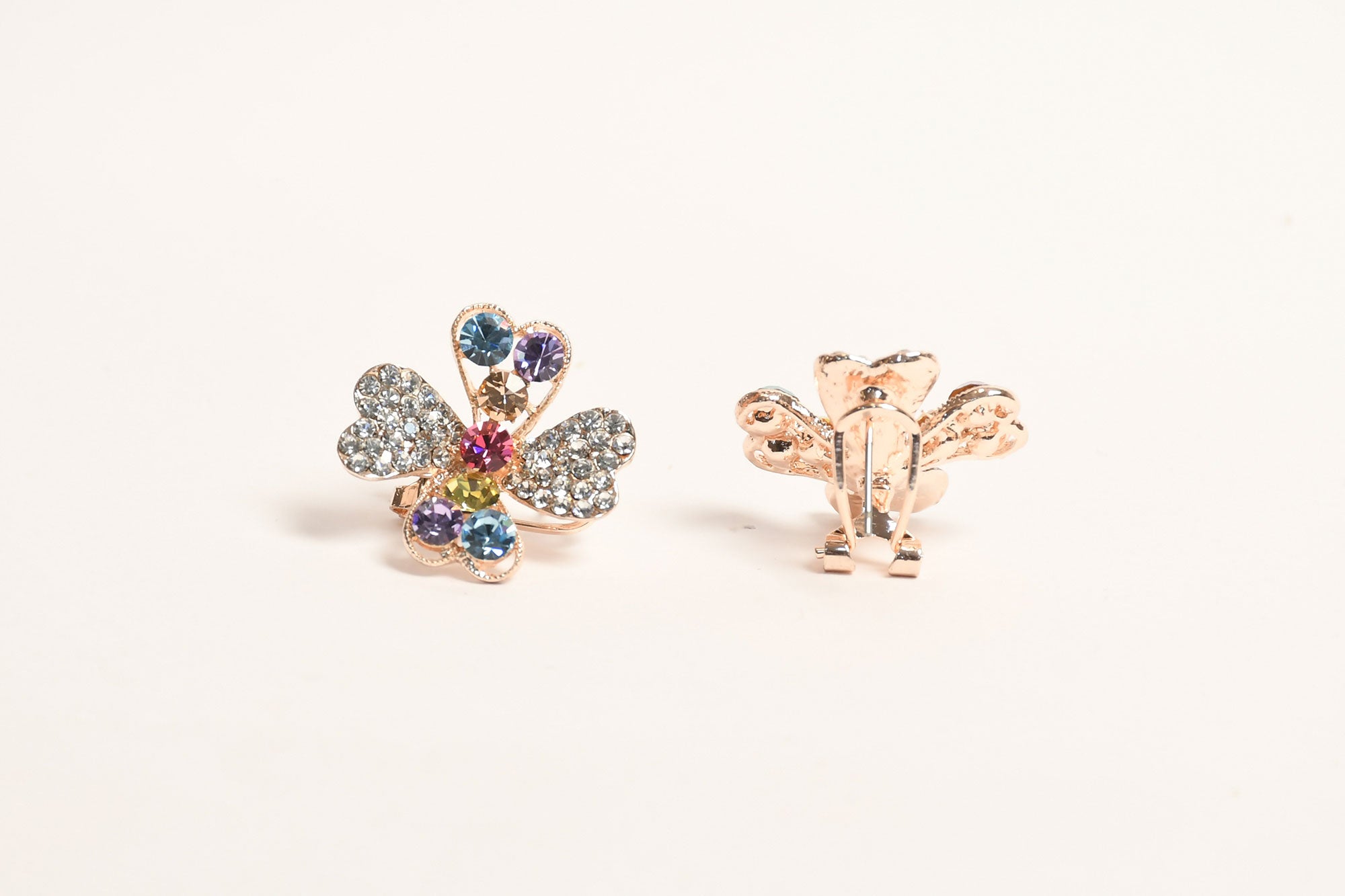 Beautiful Daisy Multicolour Stone Crystal Studs 2 - Freyaa