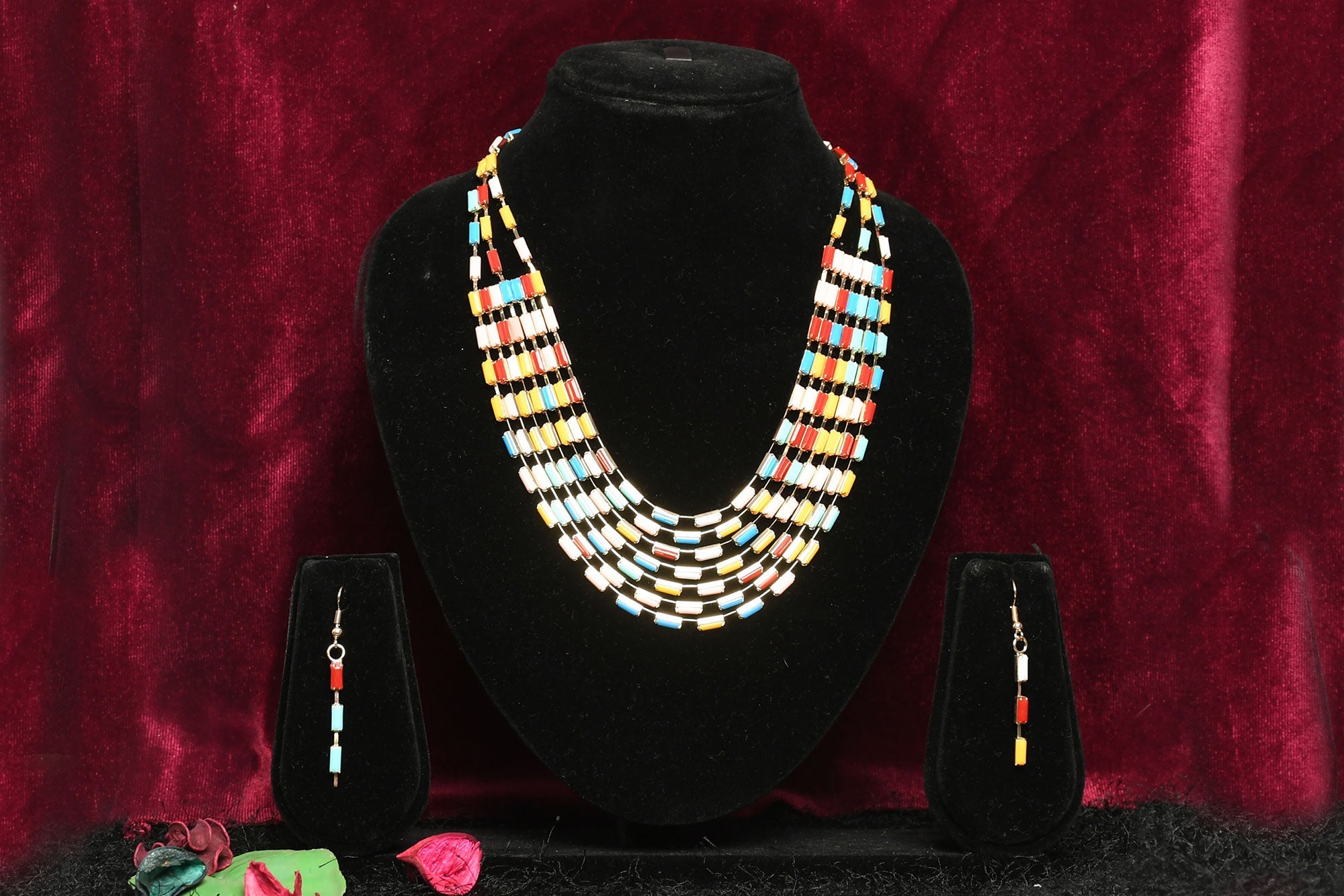 Forever Glam look Rice Necklace Set3 - Freyaa