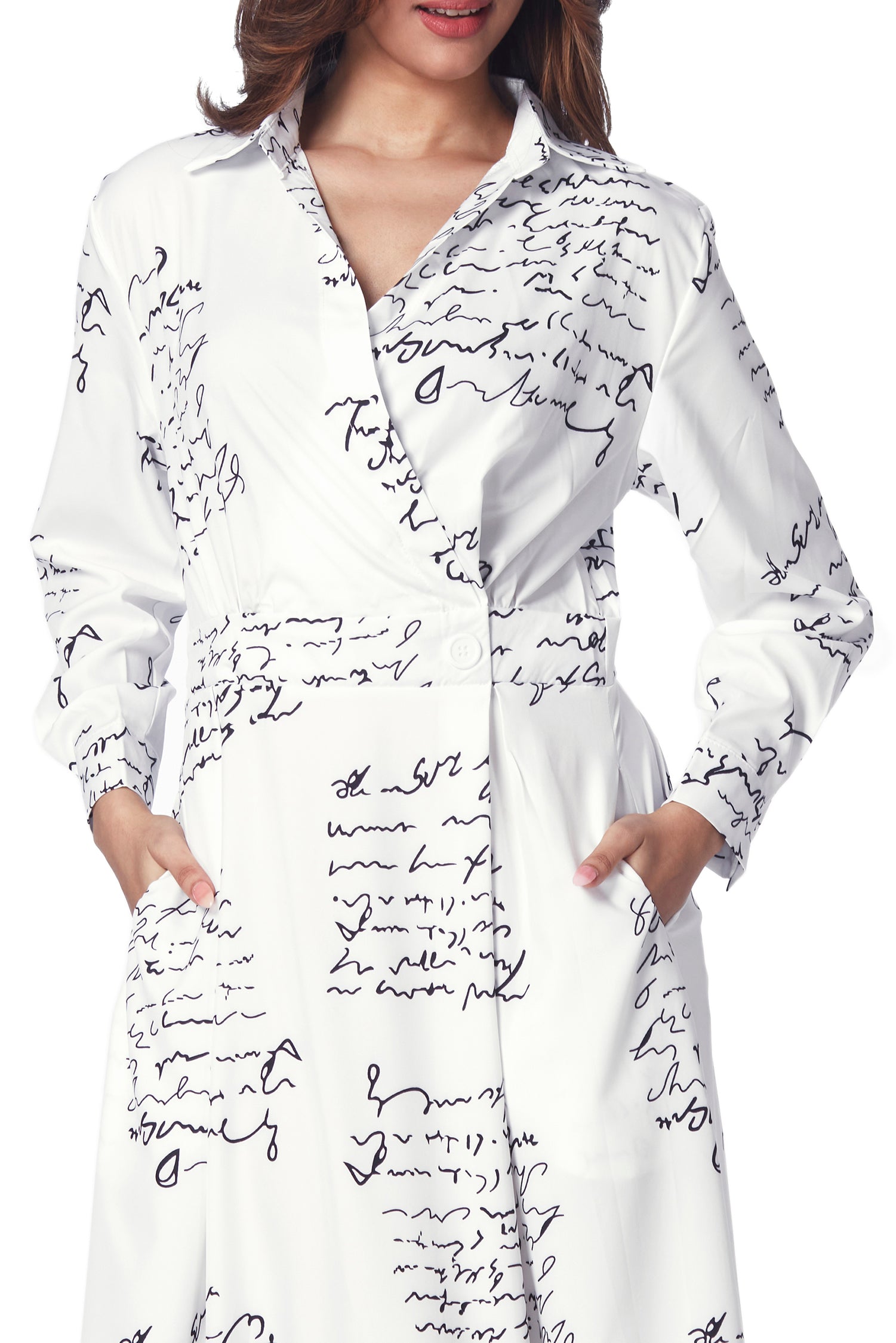 Script Print Dress