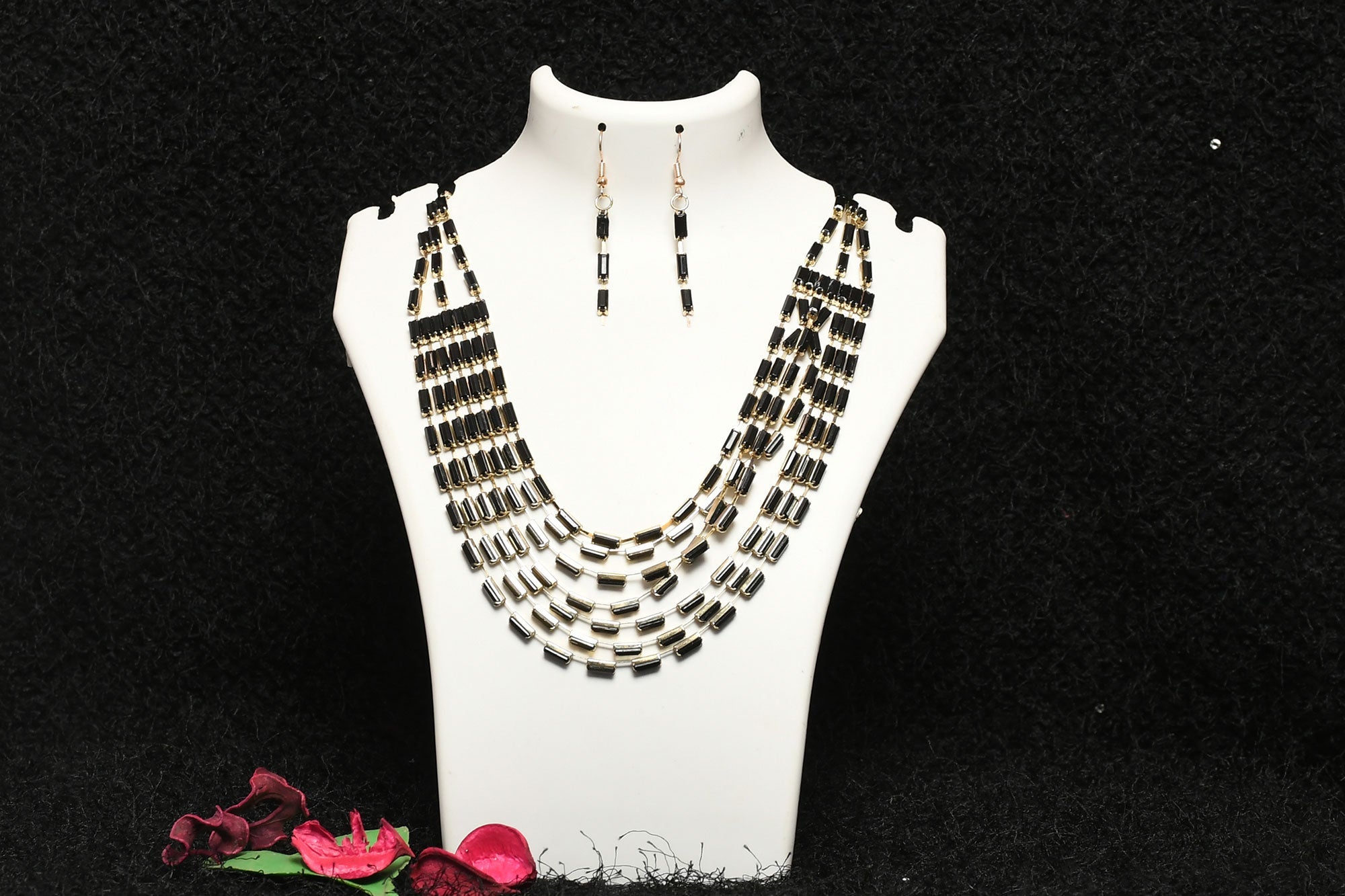 Forever Glam look Rice Necklace Set5 - Freyaa