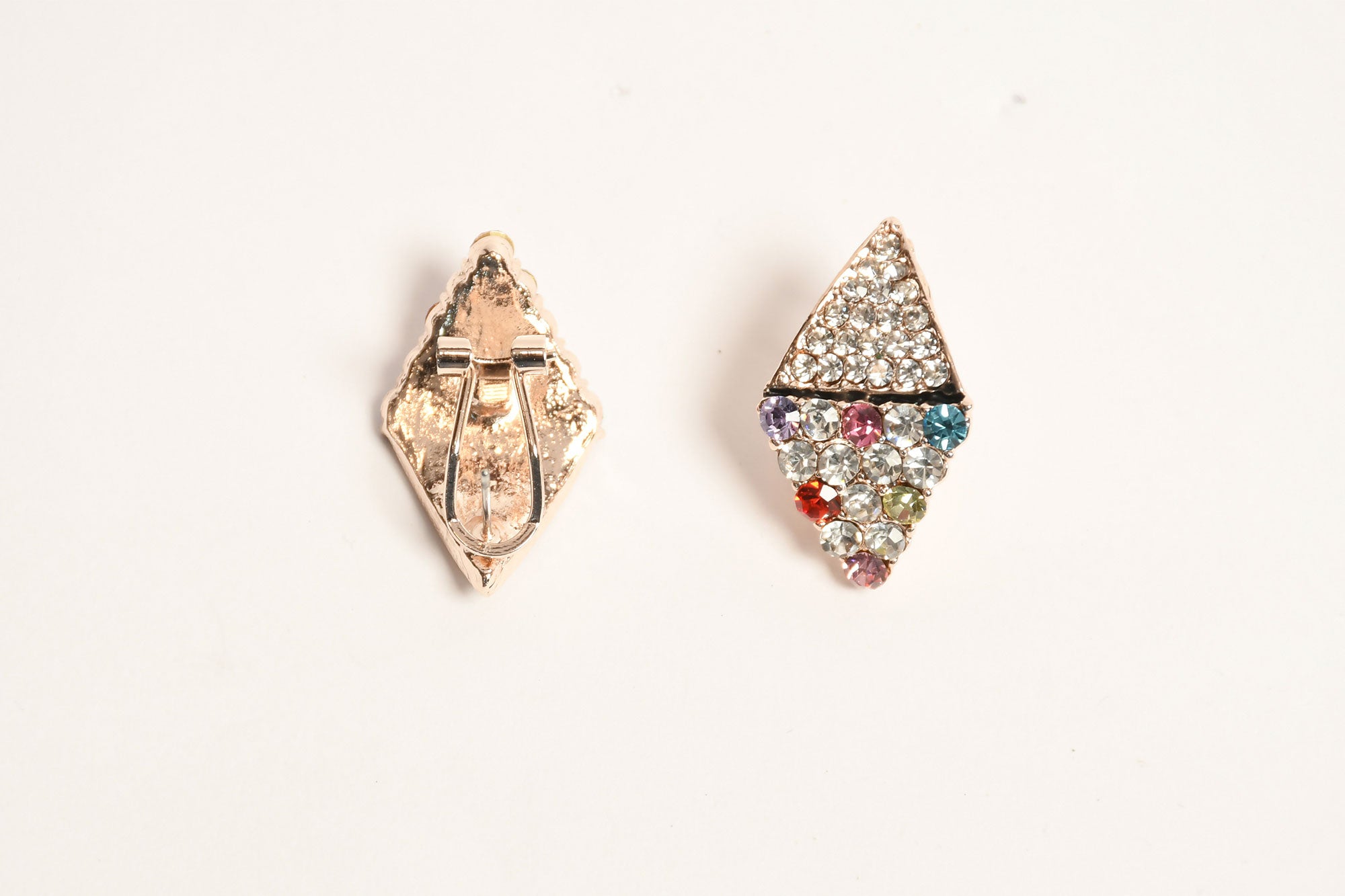 Bollywood Style Multicolour Stone Crystal Studs 2 - Freyaa