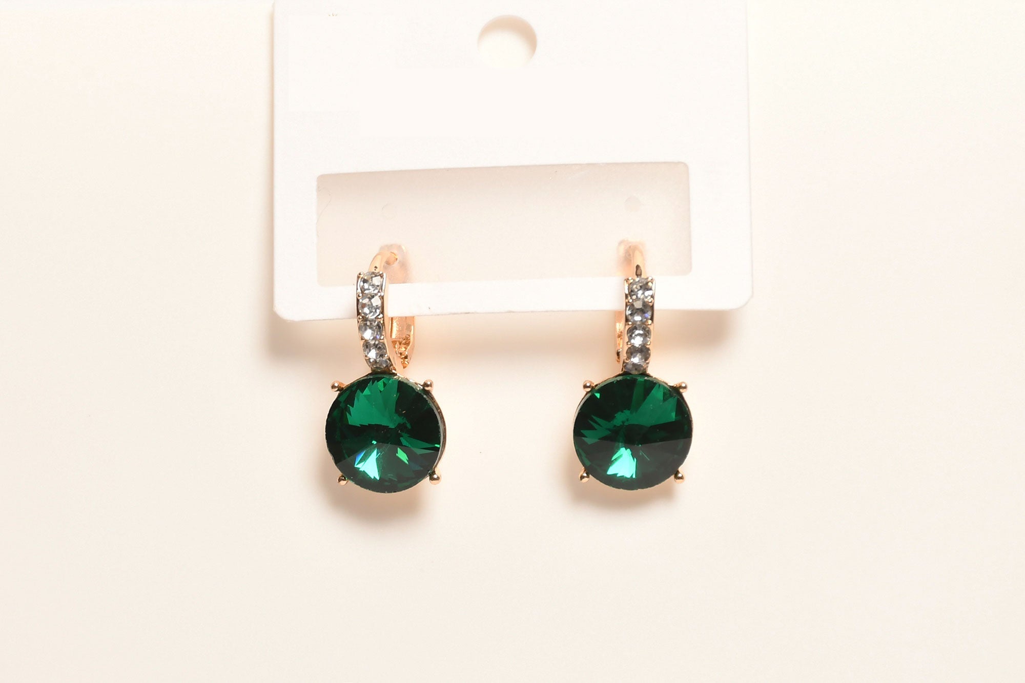 Green Bolai Color Changing Diamond Drop Earrings - Freyaa