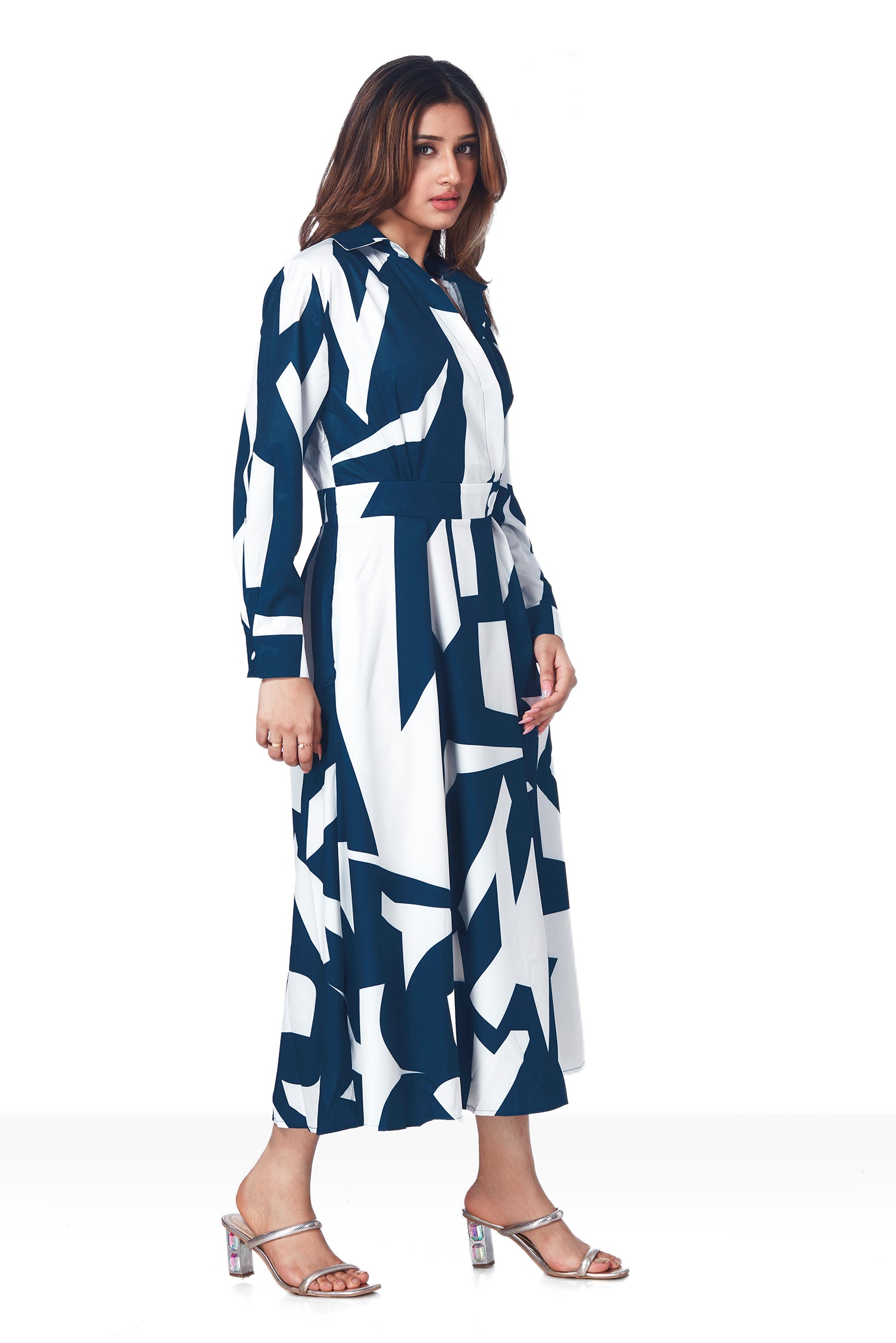 Geometric Print Dress