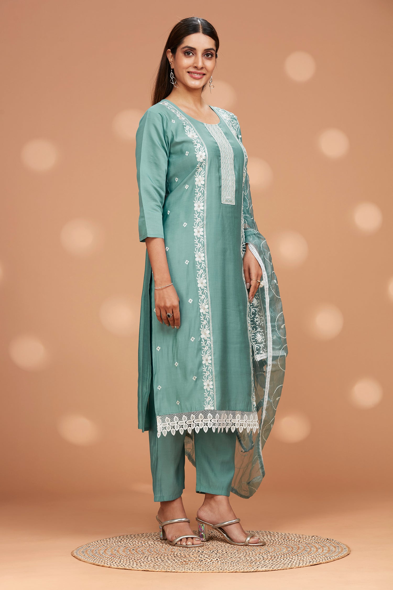 Three-Piece Evening Wear Kurta Set