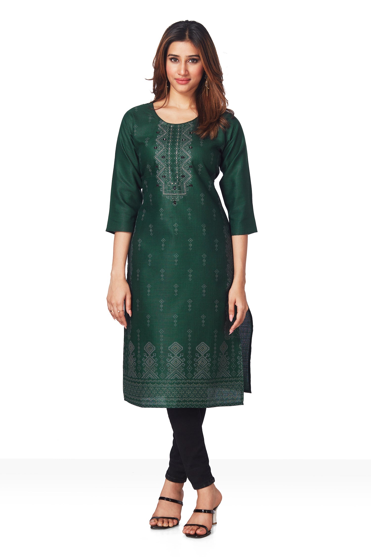 Dailywear Stylish cotton Kurti - Green