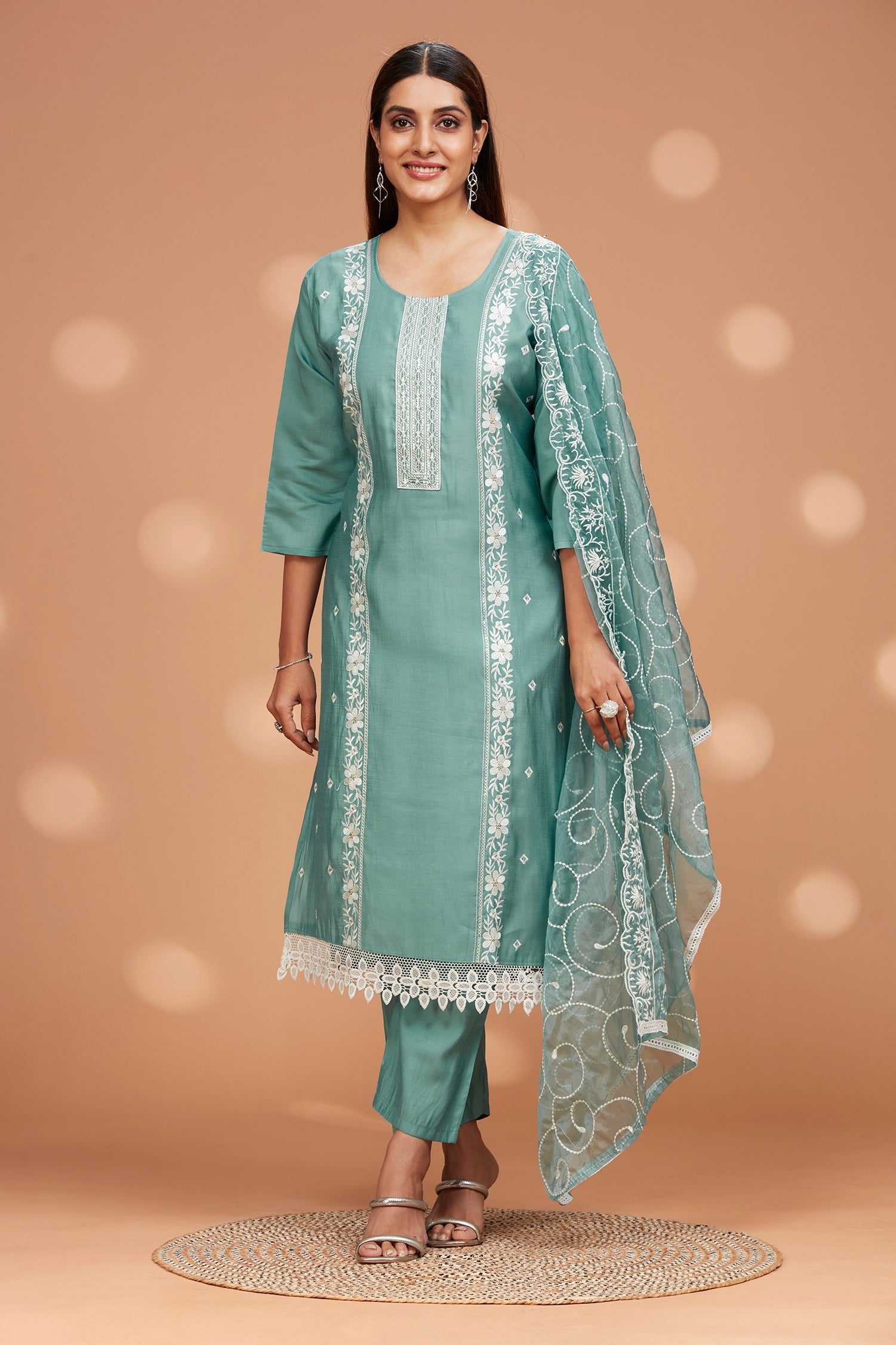 Three-Piece Evening Wear Kurta Set