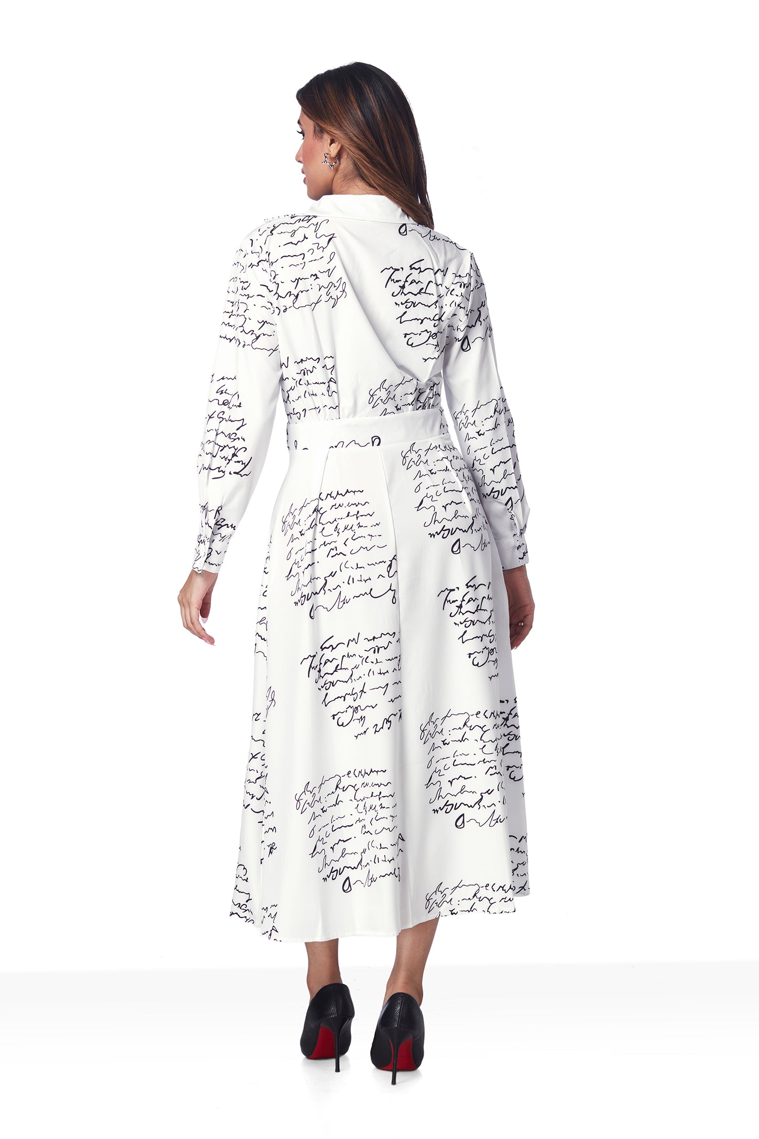 Script Print Dress