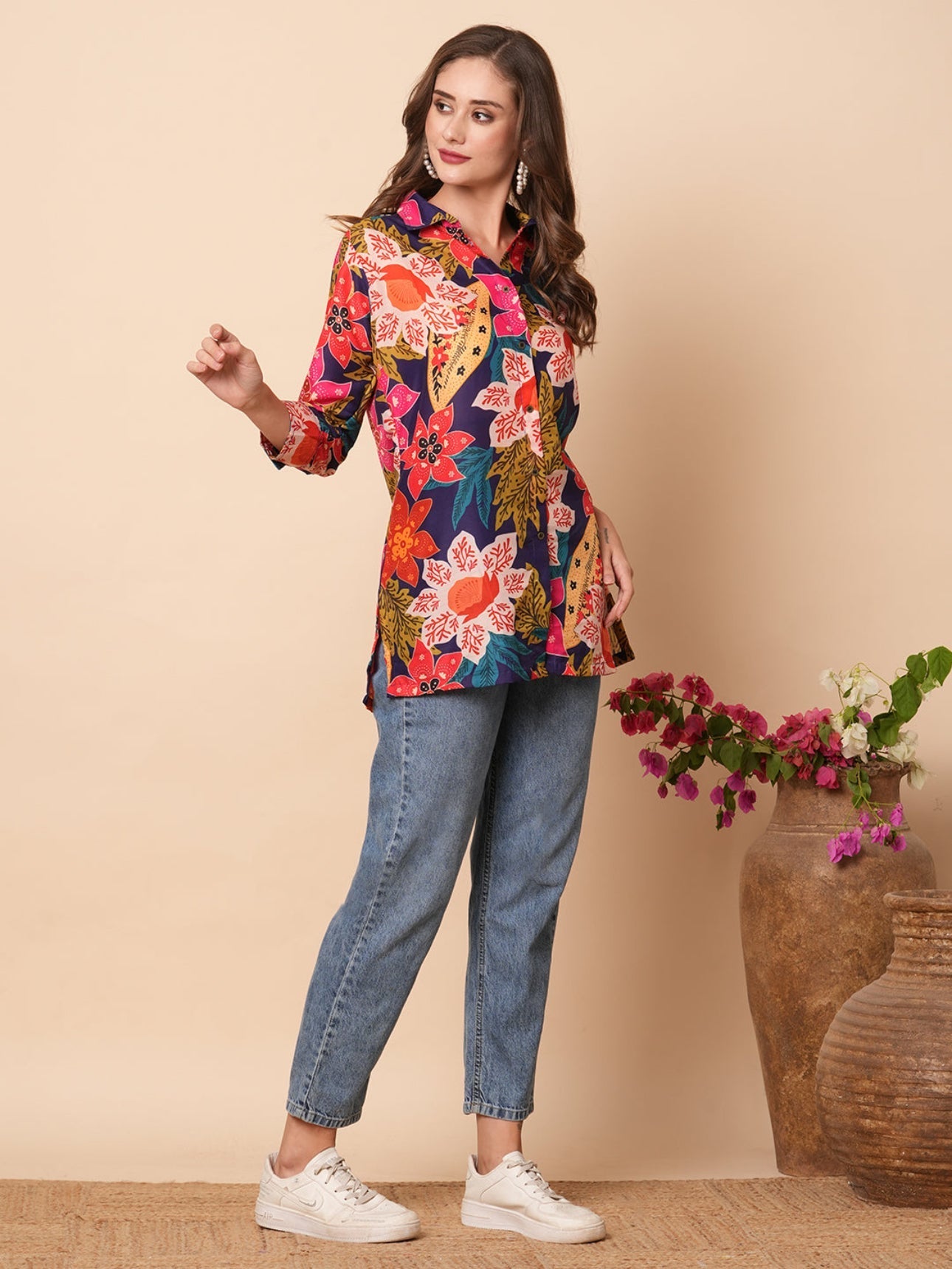 Printed Floral Shirt