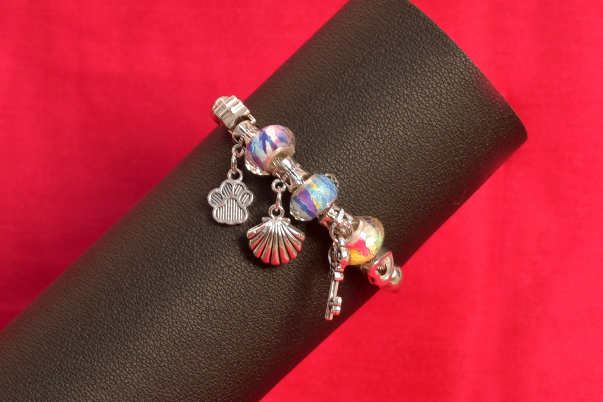 Fancy Oxidised Breacelets With Color Beads-Multicolor Oxid - Freyaa