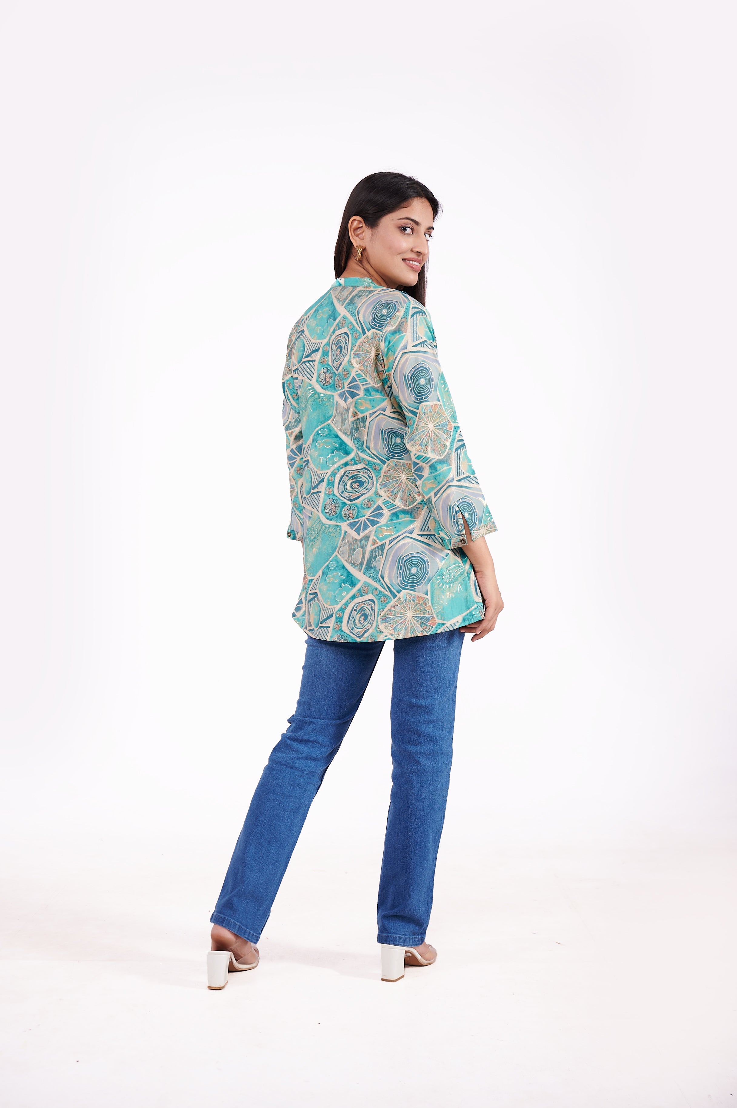 Chinese Collar Tunic Top