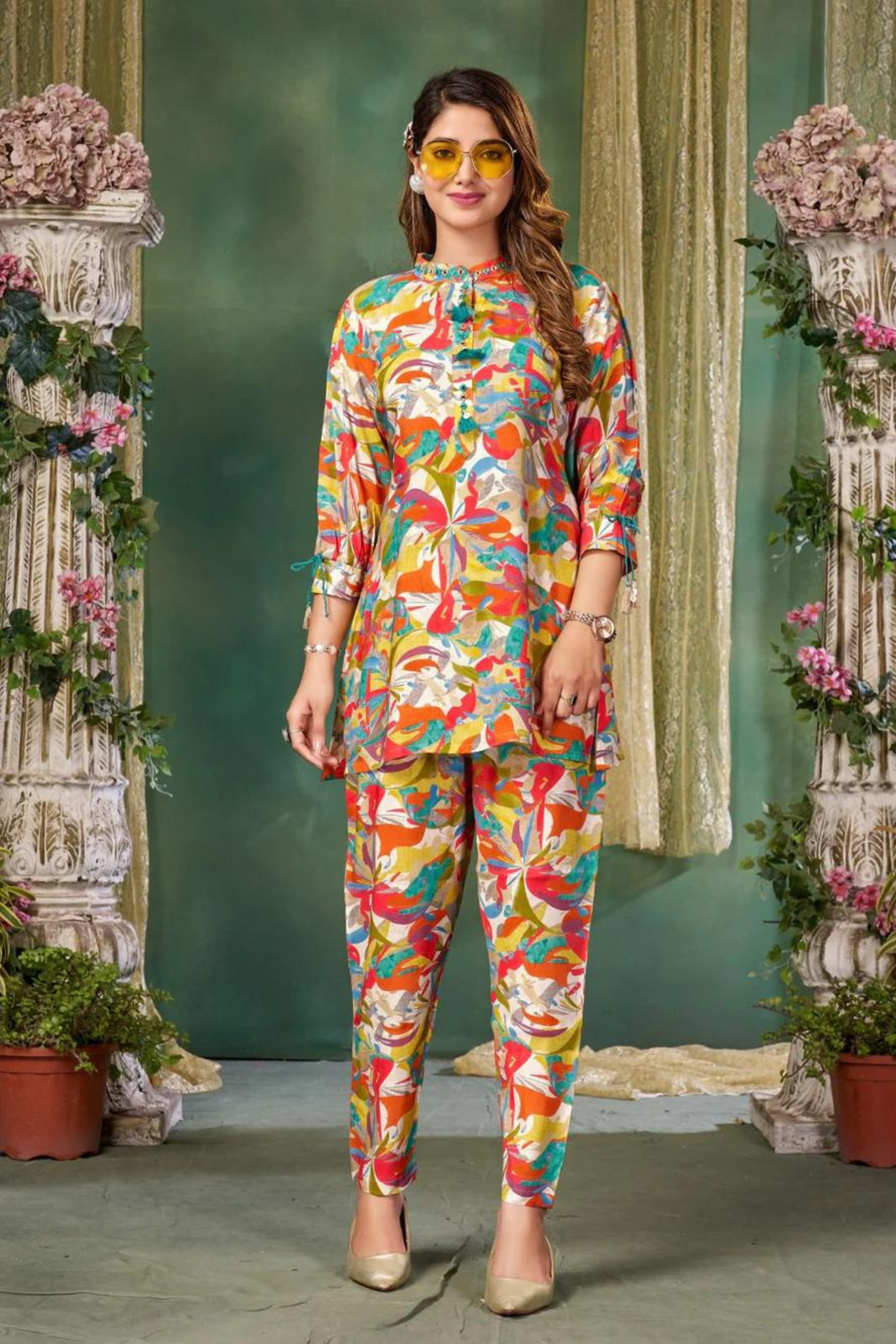 Floral Print Co-Ord Set2 - Freyaa