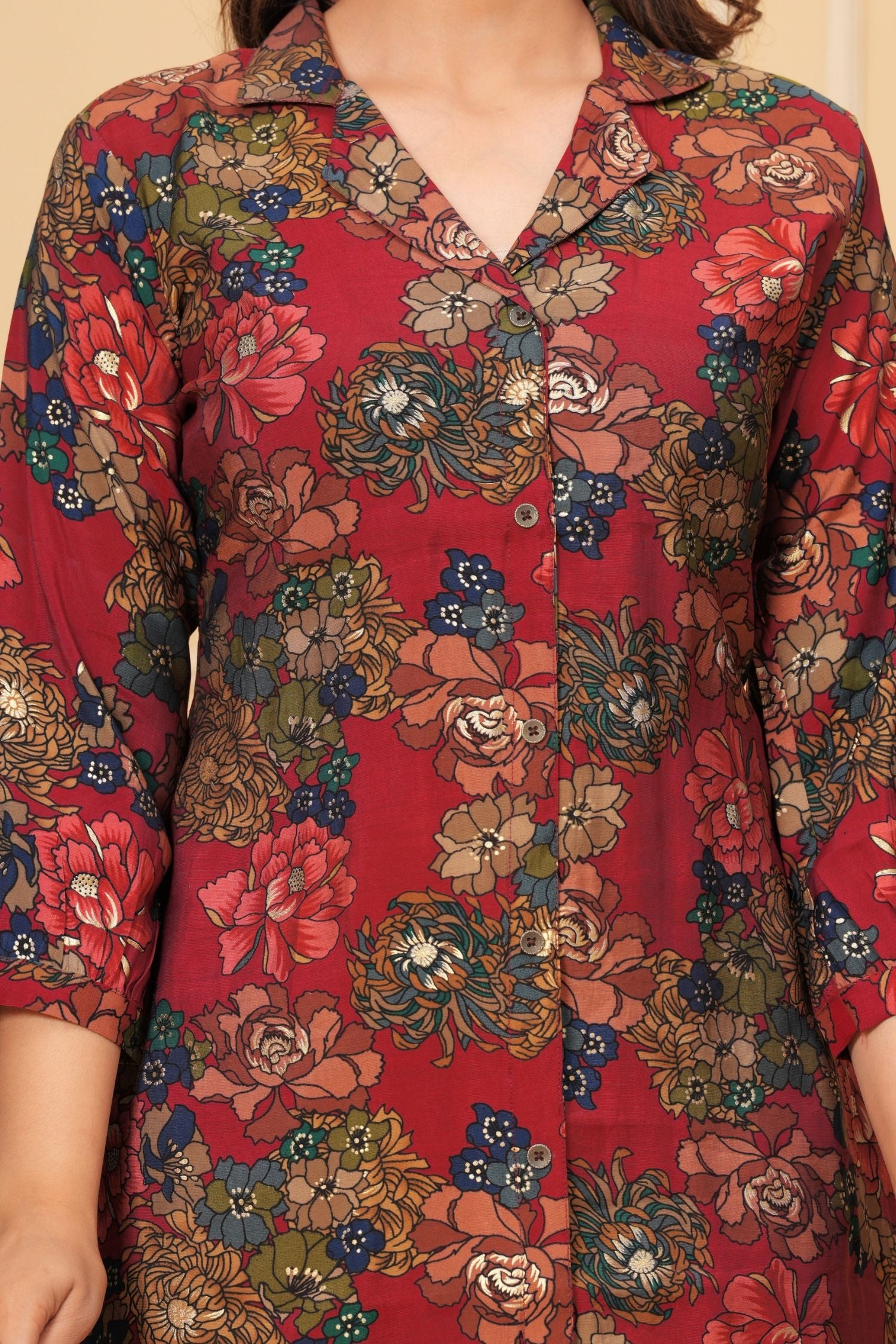 Pathani Floral Look Cord-Set2- Freyaa