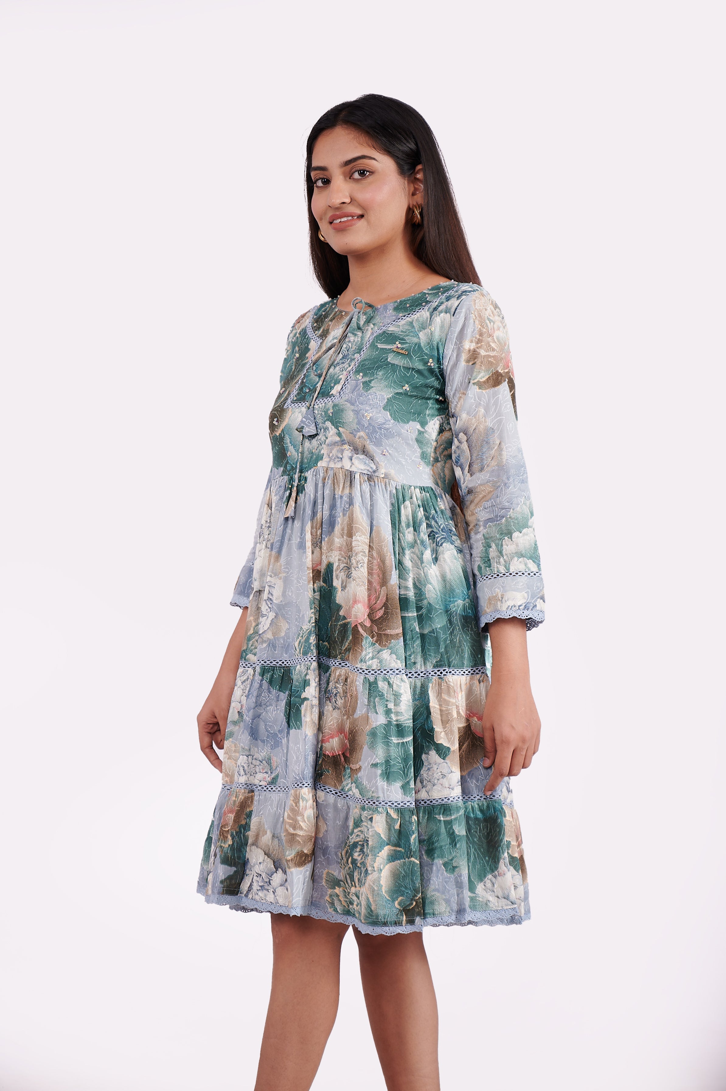 Cotton Printed Sequence Tunics