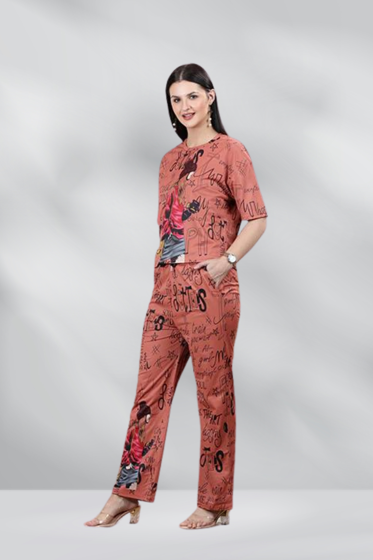 Holiday Wear Co-Ord Set - Free Size- Freyaa