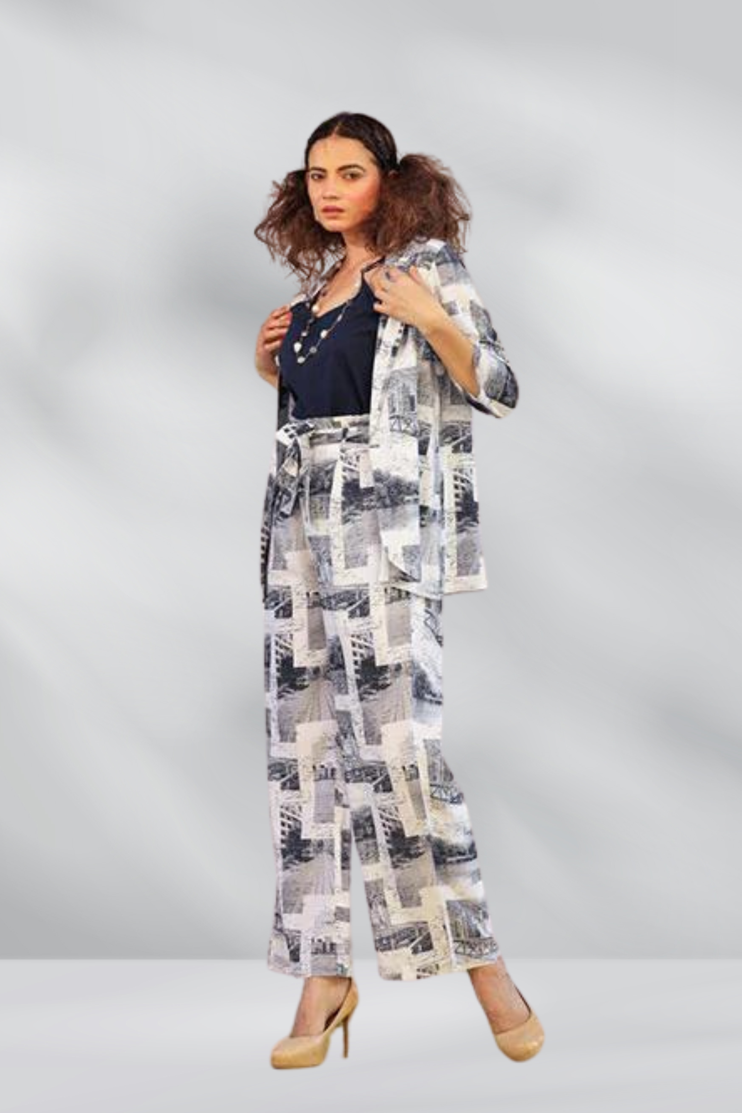 Funky Printed Rayon Co-Ord Set- Freyaa